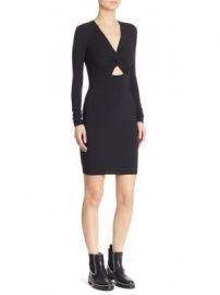 T by Alexander Wang - Twist-Front Cutout Dress at Saks Fifth Avenue